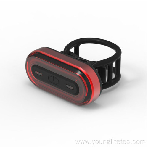 Aluminum rechargeable LED bike rear light